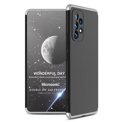 Microsonic Samsung Galaxy A73 5G Kılıf Double Dip 360 Protective AYS Siyah Gri