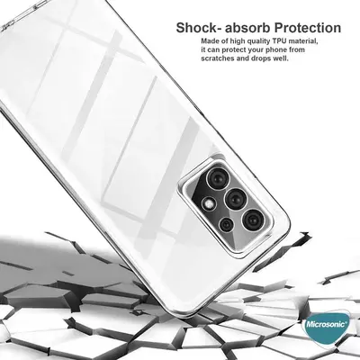 Microsonic Samsung Galaxy A73 5G Kılıf Komple Gövde Koruyucu Şeffaf