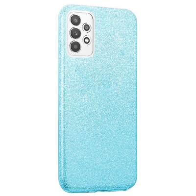 Microsonic Samsung Galaxy A73 5G Kılıf Sparkle Shiny Mavi