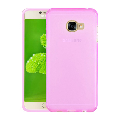 Microsonic Samsung Galaxy A8 2016 Kılıf Transparent Soft Pembe