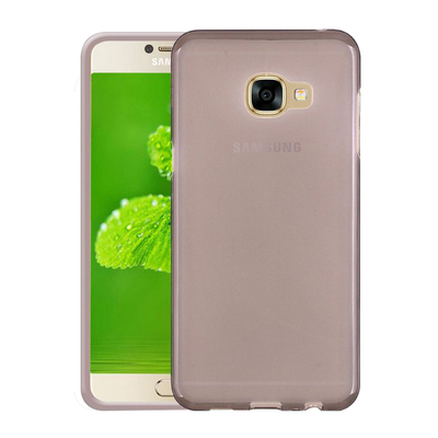 Microsonic Samsung Galaxy A8 2016 Kılıf Transparent Soft Siyah