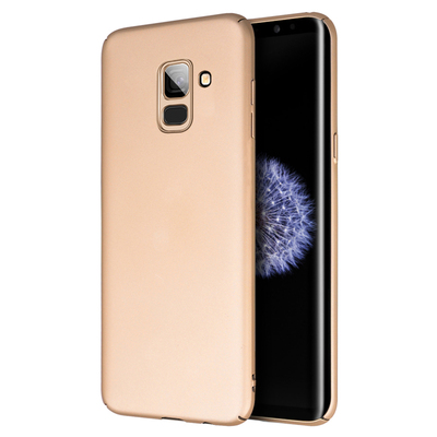 Microsonic Samsung Galaxy A8 2018 Kılıf Premium Slim Gold