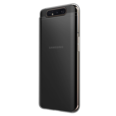 Microsonic Samsung Galaxy A80 Kılıf Transparent Soft Beyaz