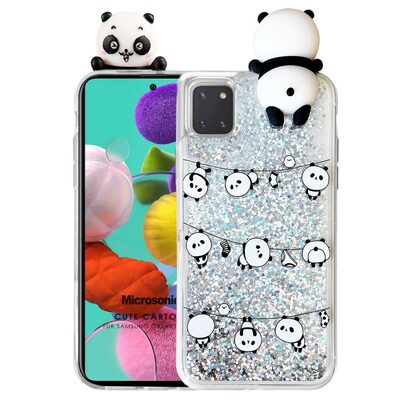 Microsonic Samsung Galaxy A81 Kılıf Cute Cartoon Panda