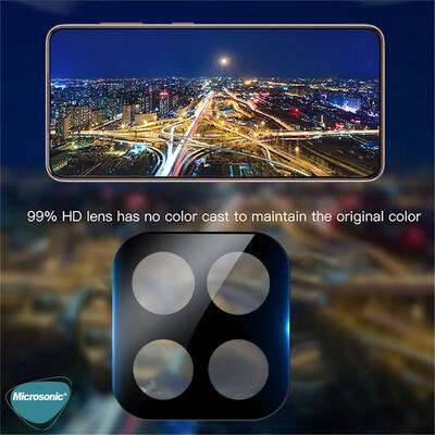 Microsonic Samsung Galaxy A81 V2 Kamera Lens Koruyucu Siyah