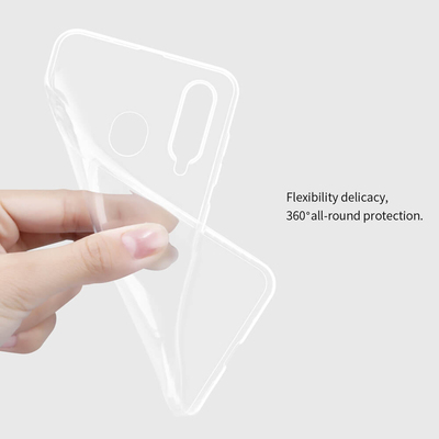 Microsonic Samsung Galaxy A8S Kılıf Transparent Soft Beyaz