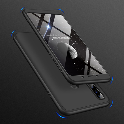 Microsonic Samsung Galaxy A9 2018 Kılıf Double Dip 360 Protective AYS Lacivert