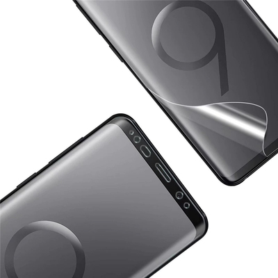 Microsonic Samsung Galaxy A9 2018 Kavisli Ekran Koruyucu Film Seti - Ön ve Arka