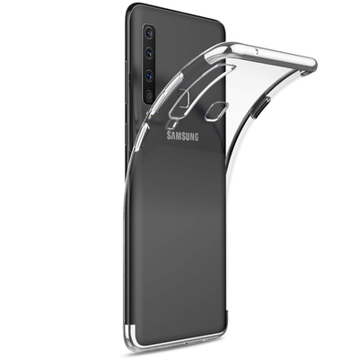 Microsonic Samsung Galaxy A9 2018 Kılıf Skyfall Transparent Clear Gümüş