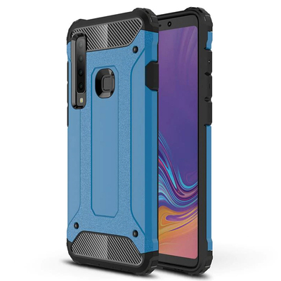 Microsonic Samsung Galaxy A9 2018 Kılıf Rugged Armor Mavi