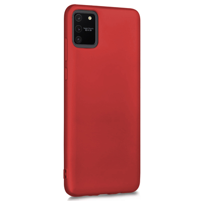 Microsonic Samsung Galaxy A91 Kılıf Matte Silicone Kırmızı