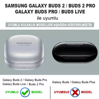 Microsonic Samsung Galaxy Buds 2 Kılıf Degrade Rubber Mavi
