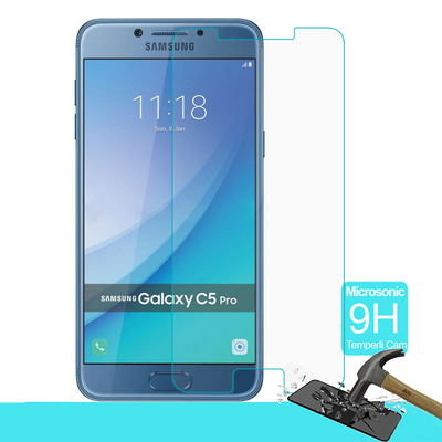 Microsonic Samsung Galaxy C5 Pro Temperli Cam Ekran Koruyucu Film
