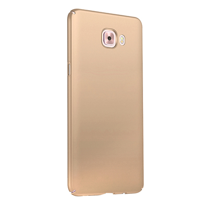 Microsonic Samsung Galaxy C7 Pro Kılıf Premium Slim Gold