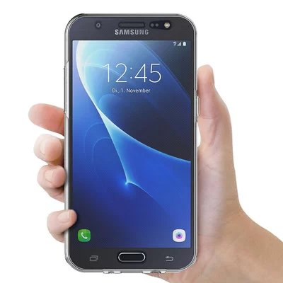 Microsonic Samsung Galaxy Grand Prime Kılıf 6 tarafı tam full koruma 360 Clear Soft Şeffaf