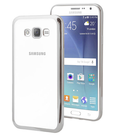 Microsonic Samsung Galaxy Grand Prime Kılıf Skyfall Transparent Clear Gümüş