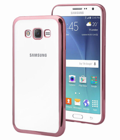 Microsonic Samsung Galaxy Grand Prime Kılıf Skyfall Transparent Clear Rose Gold