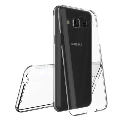 Microsonic Samsung Galaxy J2 Prime Kılıf Komple Gövde Koruyucu Silikon Şeffaf