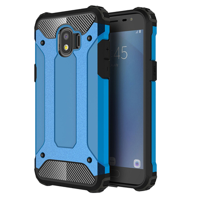 Microsonic Samsung Galaxy J2 Pro 2018 Kılıf Rugged Armor Mavi