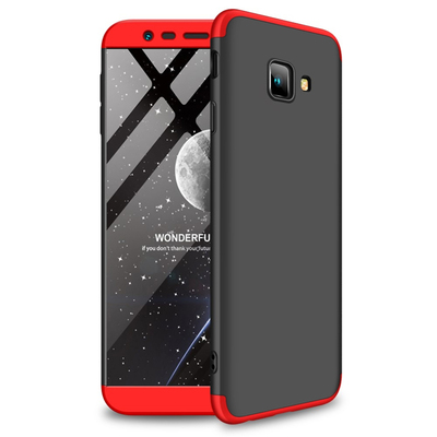 Microsonic Samsung Galaxy J4 Core Kılıf Double Dip 360 Protective AYS Siyah - Kırmızı