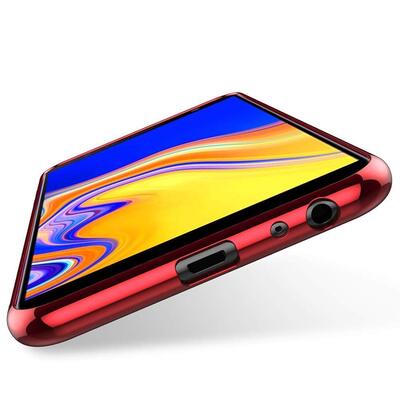 Microsonic Samsung Galaxy J4 Core Kılıf Skyfall Transparent Clear Kırmızı