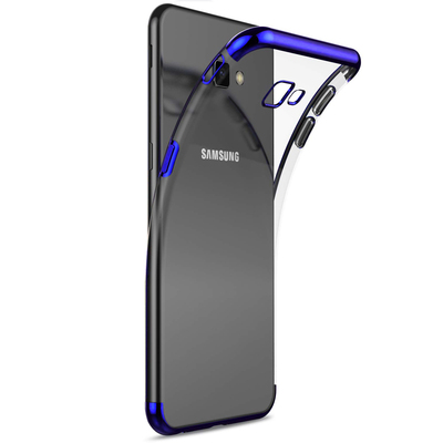 Microsonic Samsung Galaxy J4 Core Kılıf Skyfall Transparent Clear Mavi