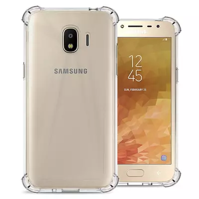 Microsonic Samsung Galaxy J4 Kılıf Anti Shock Silikon Şeffaf