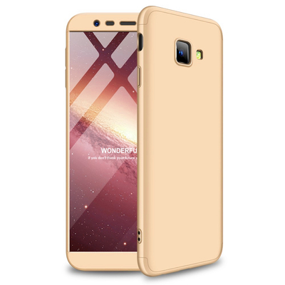 Microsonic Samsung Galaxy J4 Plus Kılıf Double Dip 360 Protective AYS Gold