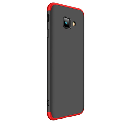 Microsonic Samsung Galaxy J4 Plus Kılıf Double Dip 360 Protective AYS Siyah - Kırmızı
