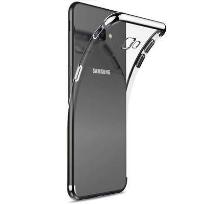 Microsonic Samsung Galaxy J4 Plus Kılıf Skyfall Transparent Clear Gümüş