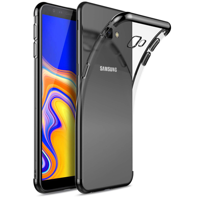 Microsonic Samsung Galaxy J4 Plus Kılıf Skyfall Transparent Clear Siyah
