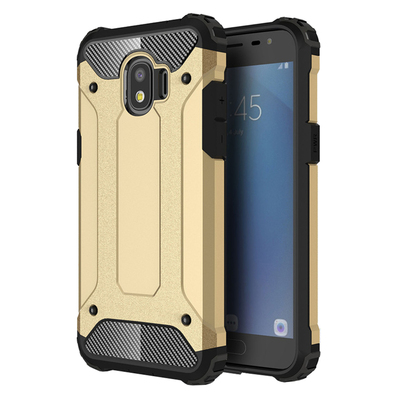 Microsonic Samsung Galaxy J4 Kılıf Rugged Armor Gold