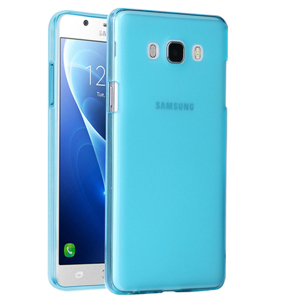 Microsonic Samsung Galaxy J5 2016 Kılıf Transparent Soft Mavi
