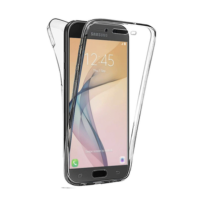 Microsonic Samsung Galaxy J5 Prime Kılıf Komple Gövde Koruyucu Silikon Şeffaf