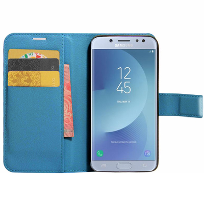 Microsonic Samsung Galaxy J5 Pro Cüzdanlı Deri Kılıf Turkuaz