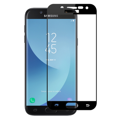 Microsonic Samsung Galaxy J5 Pro Kavisli Temperli Cam Ekran Koruyucu Film Siyah