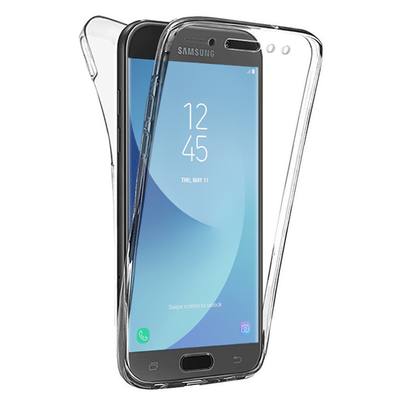 Microsonic Samsung Galaxy J5 Pro Kılıf Komple Gövde Koruyucu Silikon Şeffaf