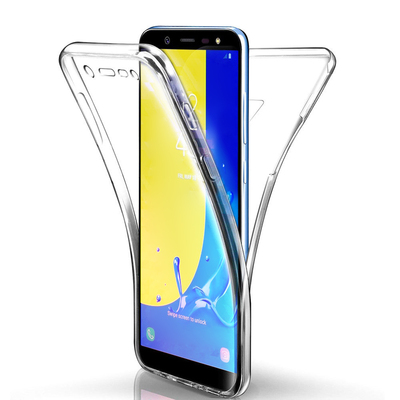 Microsonic Samsung Galaxy J6 Kılıf Komple Gövde Koruyucu Silikon Şeffaf