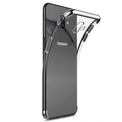 Microsonic Samsung Galaxy J6 Plus Kılıf Skyfall Transparent Clear Gümüş