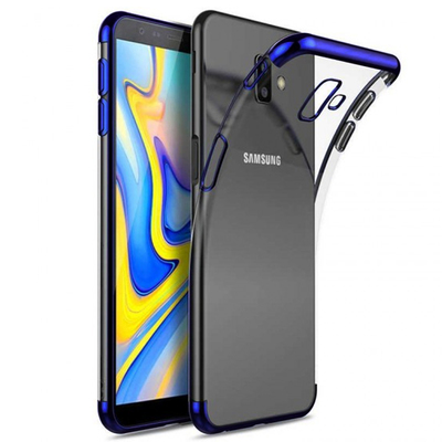Microsonic Samsung Galaxy J6 Plus Kılıf Skyfall Transparent Clear Mavi