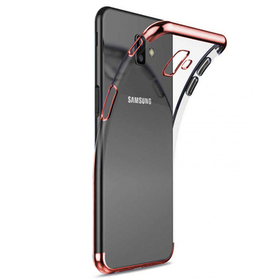 Microsonic Samsung Galaxy J6 Plus Kılıf Skyfall Transparent Clear Rose Gold