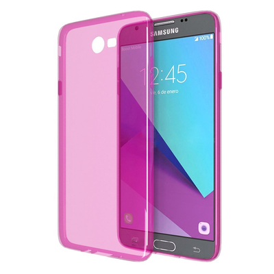 Microsonic Samsung Galaxy J7 2017 Kılıf Transparent Soft Pembe