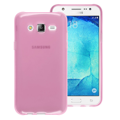 Microsonic Samsung Galaxy J7 Core Kılıf Transparent Soft Pembe
