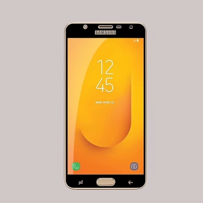 Microsonic Samsung Galaxy J7 Duo Kavisli Temperli Cam Ekran Koruyucu Film Gold