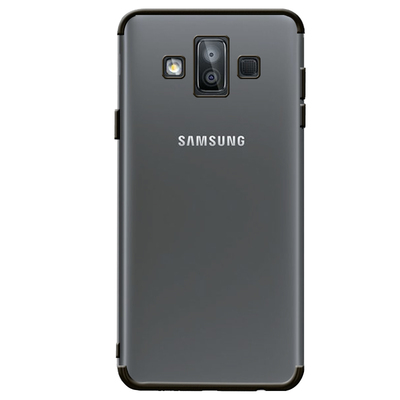 Microsonic Samsung Galaxy J7 Duo Kılıf Skyfall Transparent Clear Siyah