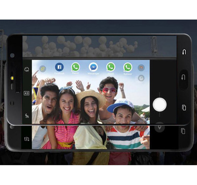 Microsonic Samsung Galaxy J7 Max Kavisli Temperli Cam Ekran Koruyucu Film Beyaz