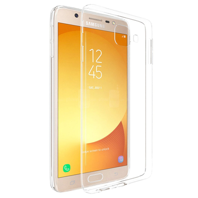 Microsonic Samsung Galaxy J7 Max Kılıf Transparent Soft Beyaz
