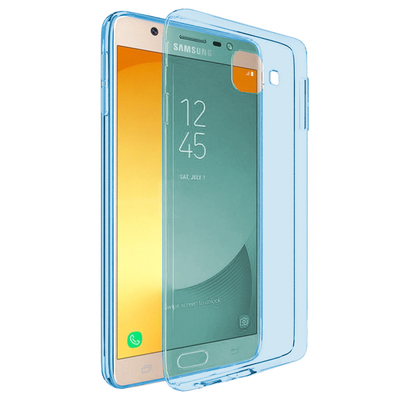 Microsonic Samsung Galaxy J7 Max Kılıf Transparent Soft Mavi