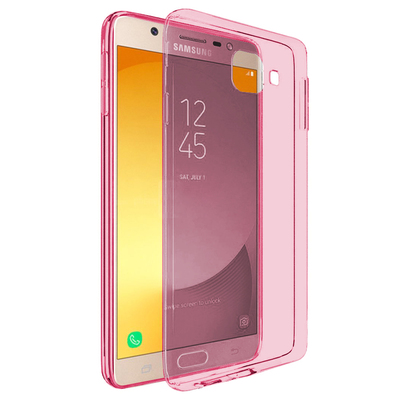 Microsonic Samsung Galaxy J7 Max Kılıf Transparent Soft Pembe