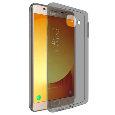 Microsonic Samsung Galaxy J7 Max Kılıf Transparent Soft Siyah